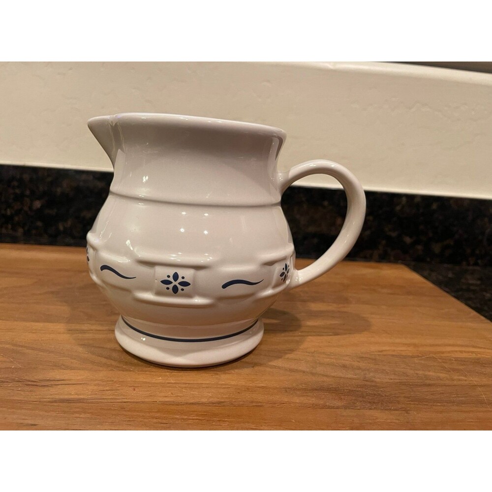 Longaberger Pottery Juice Pitcher in Woven Traditions